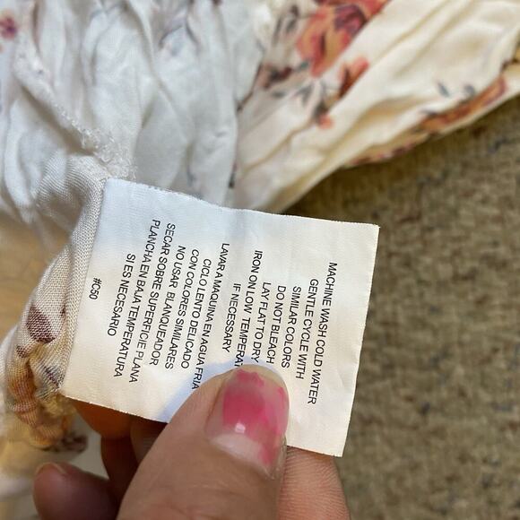 AsUWish WomenL Floral Cottagecore Coquette HighLow Summer Coastal Highwaist Boho - Picture 6 of 9